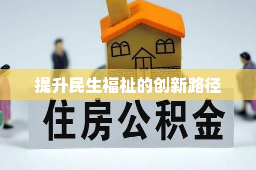城市提升民生福祉的创新路径