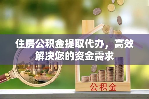 城市住房公积金提取代办，高效解决您的资金需求