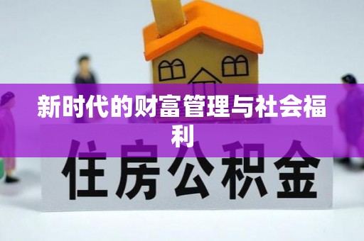 城市新时代的财富管理与社会福利