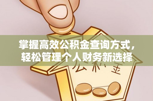 城市掌握高效公积金查询方式，轻松管理个人财务新选择
