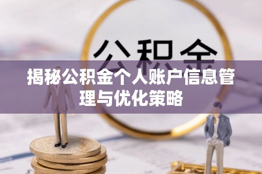 城市揭秘公积金个人账户信息管理与优化策略