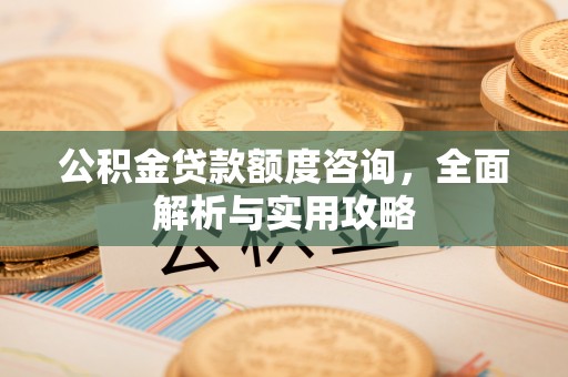 城市公积金贷款额度咨询，全面解析与实用攻略