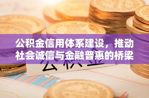 城市公积金信用体系建设，推动社会诚信与金融普惠的桥梁