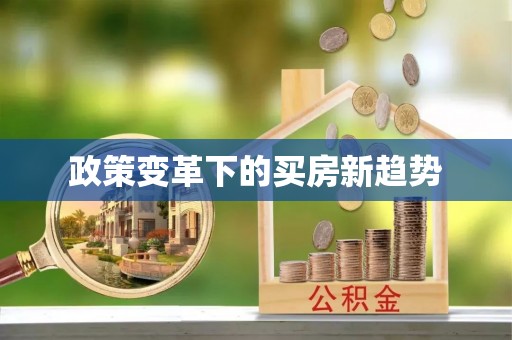 城市政策变革下的买房新趋势