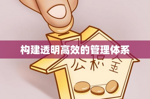 城市构建透明高效的管理体系