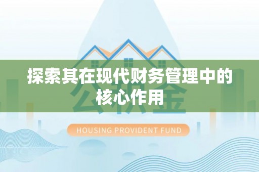 城市探索其在现代财务管理中的核心作用