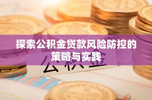 城市探索公积金贷款风险防控的策略与实践