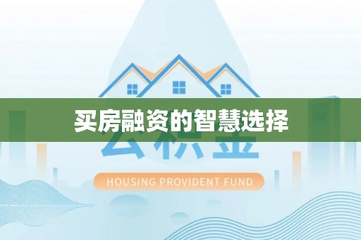 城市买房融资的智慧选择