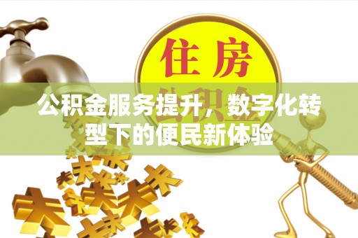 城市公积金服务提升，数字化转型下的便民新体验