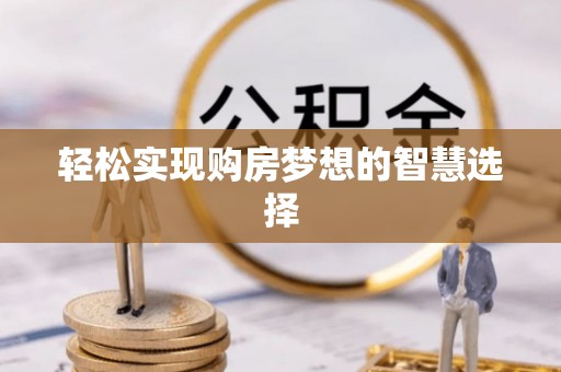 城市轻松实现购房梦想的智慧选择