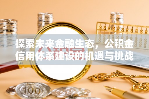 城市探索未来金融生态，公积金信用体系建设的机遇与挑战