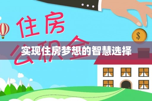 城市实现住房梦想的智慧选择