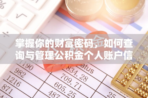 城市掌握你的财富密码，如何查询与管理公积金个人账户信息