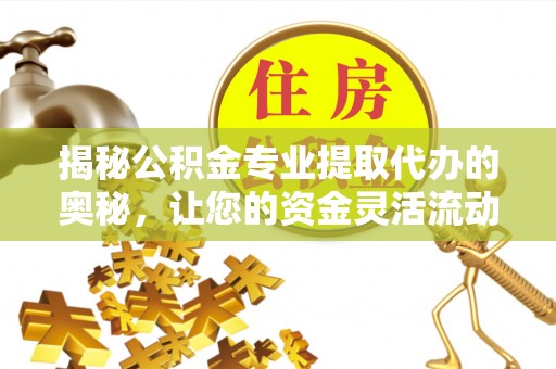 城市揭秘公积金专业提取代办的奥秘，让您的资金灵活流动