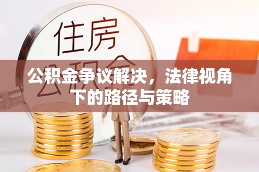 城市公积金争议解决，法律视角下的路径与策略