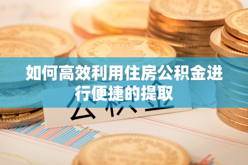 城市如何高效利用住房公积金进行便捷的提取