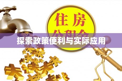 城市探索政策便利与实际应用