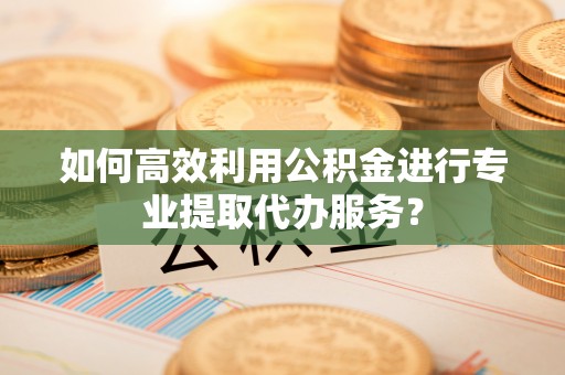城市如何高效利用公积金进行专业提取代办服务？