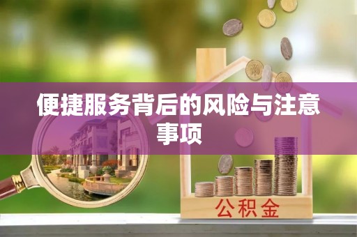 城市便捷服务背后的风险与注意事项
